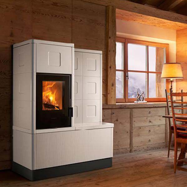 Gruppo Ceramico Cantoia, Novara - STUFE IBRIDE LEGNA E PELLET: STUFA IBRIDA INFINITY