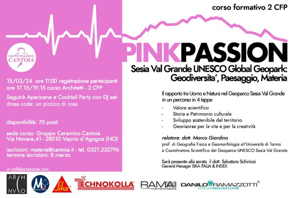 Gruppo Ceramico Cantoia, Novara - news e eventi: 15/03/24 CORSO FORMATIVO ARCHITETTI CON 2 CFP